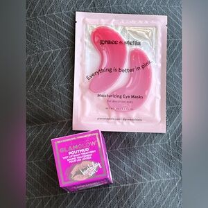 NWT GlamGlow Pout Mud Lip Treatment and Stella and Grace Eye Patch Treatment